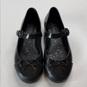 Mini Melissa Black Mary Jane Kids Shoes Size 12